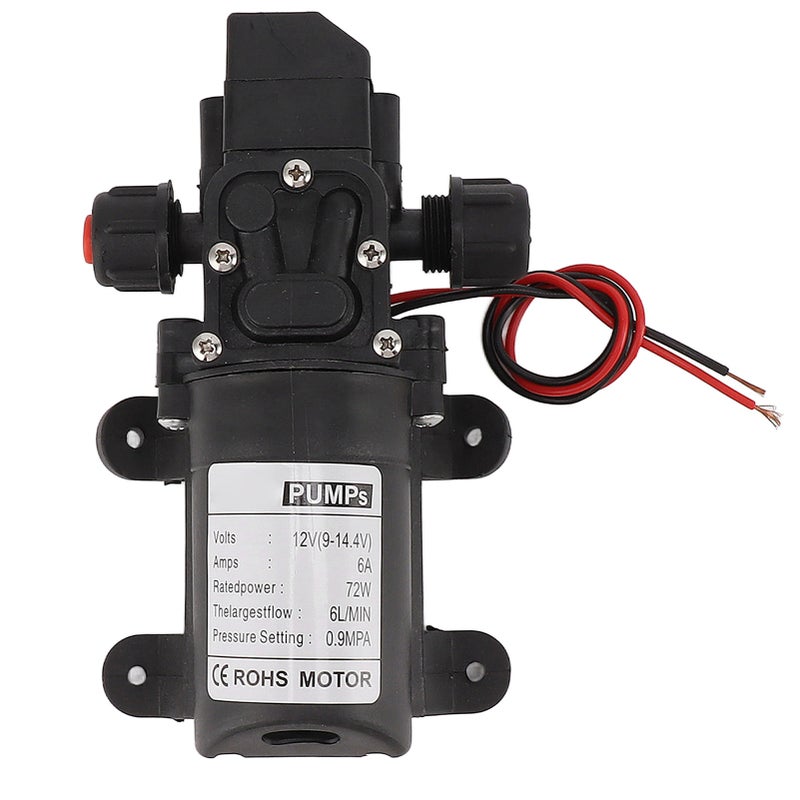Water Pressure Pump: 5-6L Per Min 7.0kg Pressure - Anti-Corrosion ABS Material Self-Priming Water Booster Pump for Home Water System Improvement - Image 2