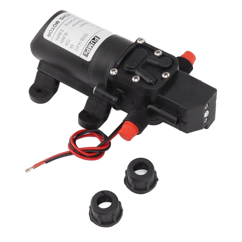 Water Pressure Pump: 5-6L Per Min 7.0kg Pressure - Anti-Corrosion ABS Material Self-Priming Water Booster Pump for Home Water System Improvement - Image 1