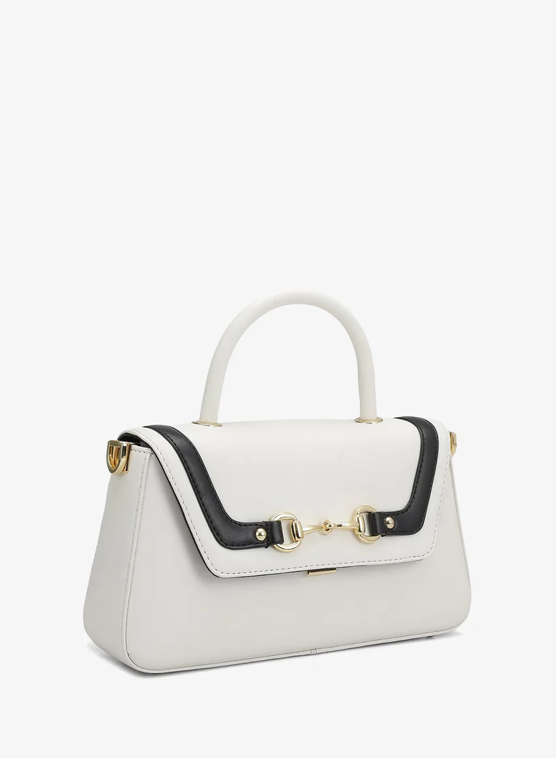Da Milano Small Plain Leather Satchel - Snow