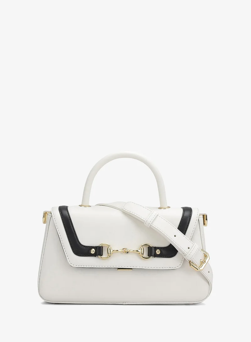 Da Milano Small Plain Leather Satchel - Snow