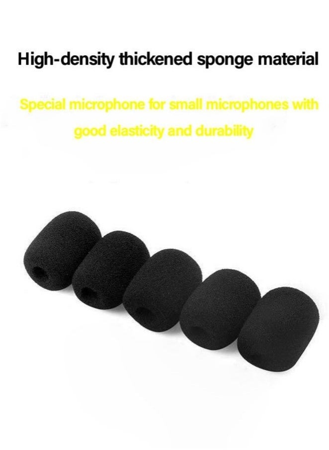 5-piece set black thickened washable microphone cover O-shaped U-shaped universal sponge cover waterproof protective cover  - Image 3