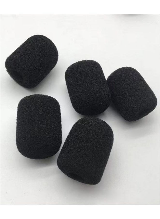 5-piece set black thickened washable microphone cover O-shaped U-shaped universal sponge cover waterproof protective cover  - Image 4