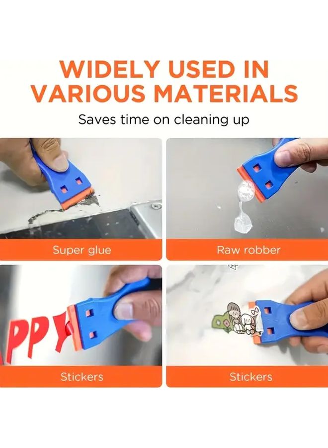 2 Scrapers 16 Blades Blue Paint Sticker Vinyl Adhesive Removal Tool Set - Image 5