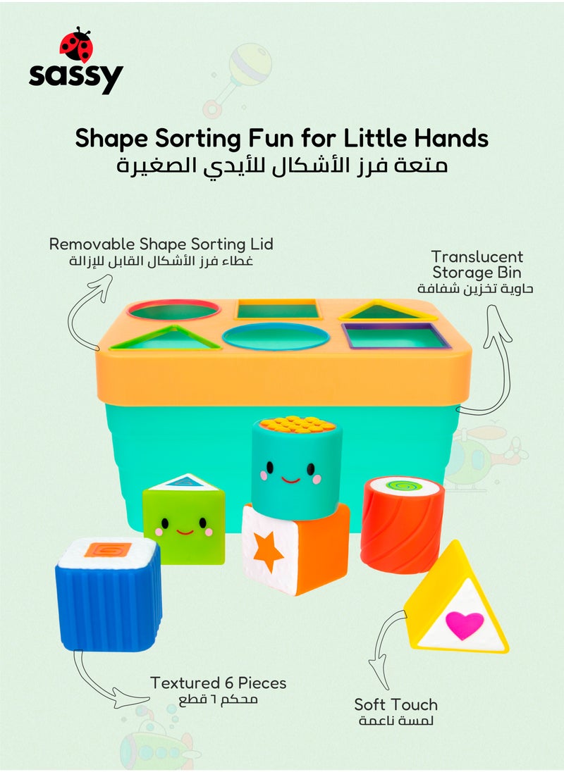 Sushi Sorter – STEM Educational Baby Toy for Sorting, Stacking & Matching Shapes & Colors, BPA-Free & Perfect for Ages 6+ Months