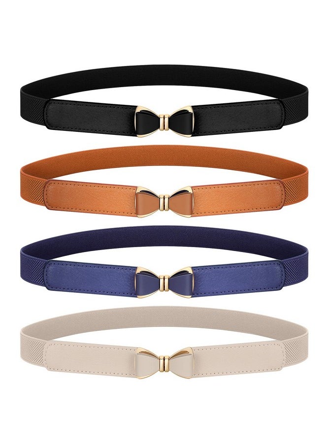 4 Pack Women Skinny Elastic Waist Belt Stretchy Thin Bow Belt Fashion Ladies Belt For Dresses Skirts Christmas Belt - pzsku/Z01514564E4BE46847D96Z/45/_/1735566845/8cc5e950-f979-4b18-a8b9-cd33eb49641e