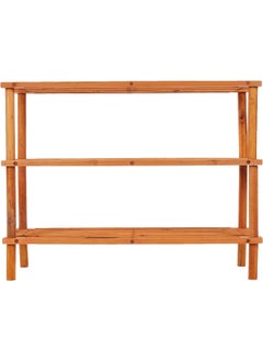SHOWAY Showay Shoe Rack, 3 Tier Blonde Wood Storage Shoe Rack Stackable Shoe Shelf Storage Organizer, Shoe Stand For Closet, Entryway And Hallway  - Image 2