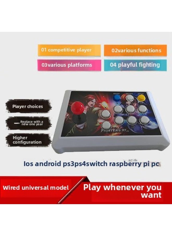 General PS4 Bluetooth Mobile Phone Android Wireless PS3 PC STEAM SWITCH Game Street Fighter 5 Fighting Arcade Rocker-Product Color:Wired PS3 PS4 SWITCH Street Fighter Dedicated  - Image 1