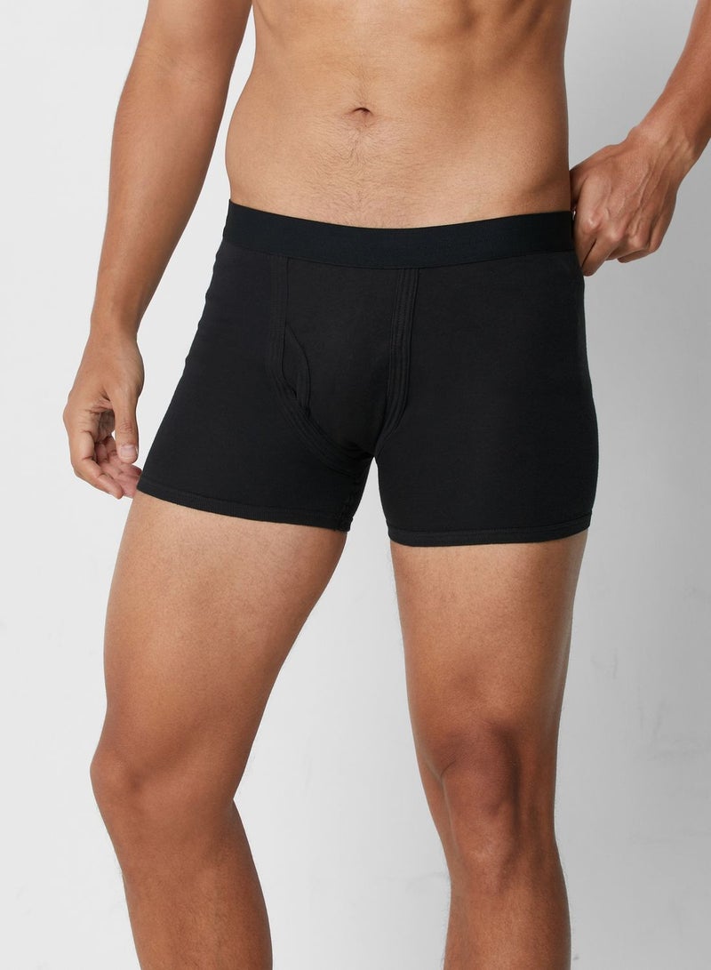 Seventy Five Basics 3 Pack Band Trunks With Antibacterial Finish  - Image 2