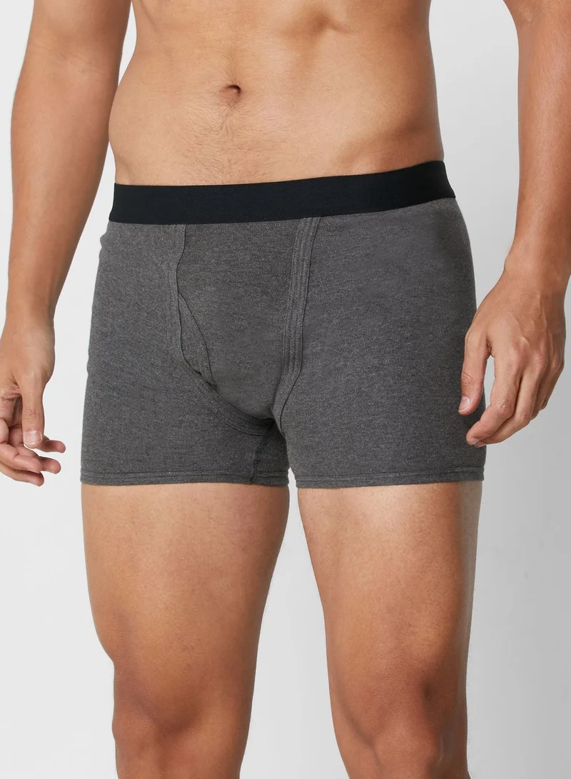 Seventy Five Basics 3 Pack Band Trunks With Antibacterial Finish