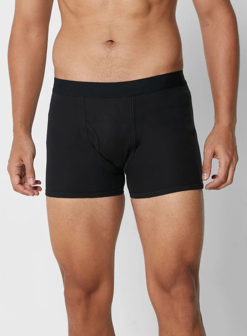 Seventy Five Basics 3 Pack Band Trunks With Antibacterial Finish