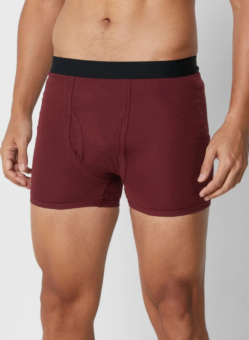 Seventy Five Basics 3 Pack Band Trunks With Antibacterial Finish