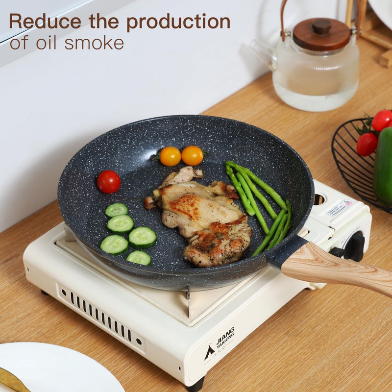 Anymark Ceramic Cookware Sets 15PCS Pots and Pans Set Non Stick (black15) - Image 5