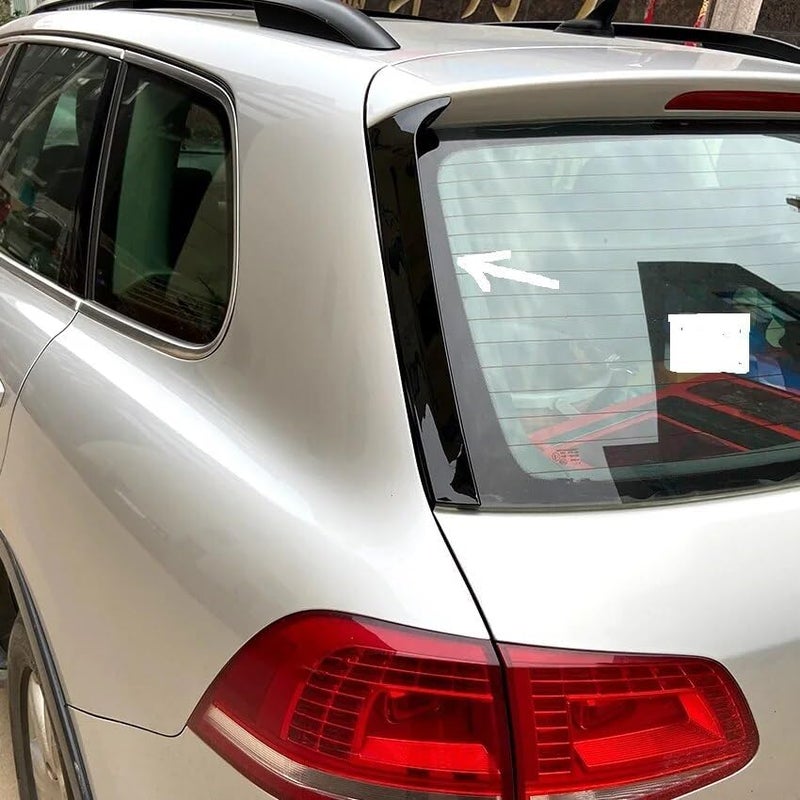 DEMULAX Glossy Black Rear Window Spoiler Trim for VW Touareg - Image 5