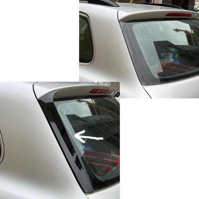 DEMULAX Glossy Black Rear Window Spoiler Trim for VW Touareg - Image 2