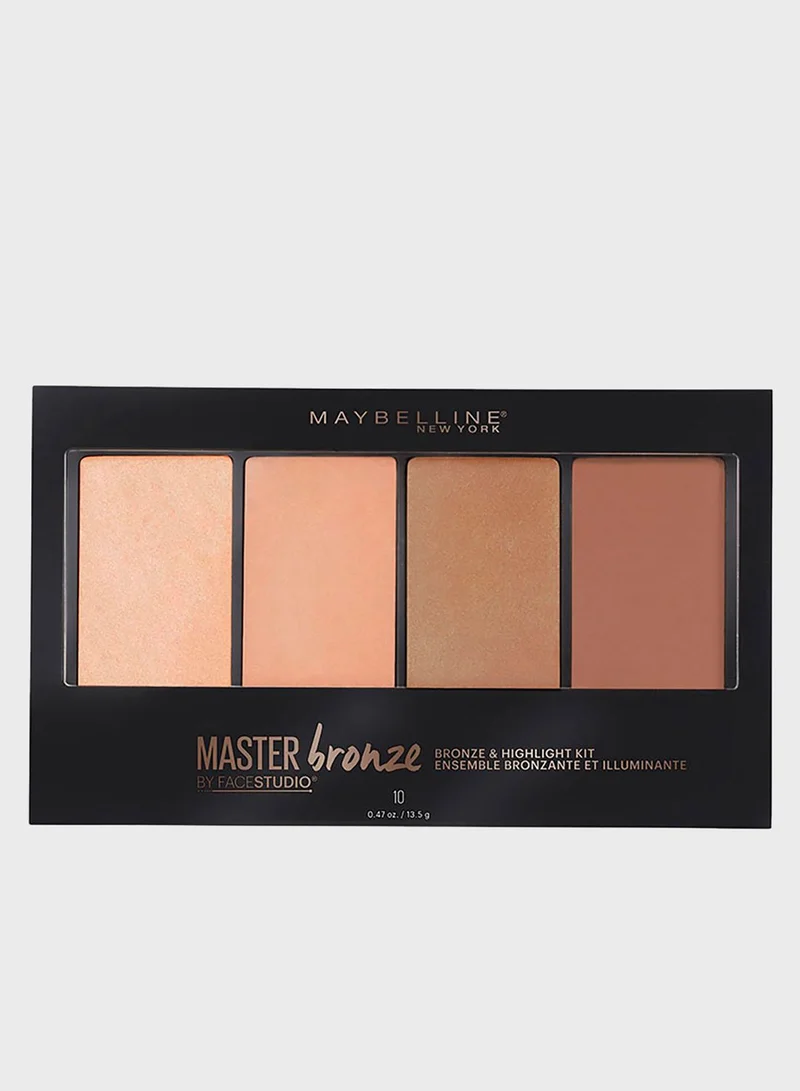 MAYBELLINE NEW YORK Master Bronze Color And Highlighting Kit Palette
