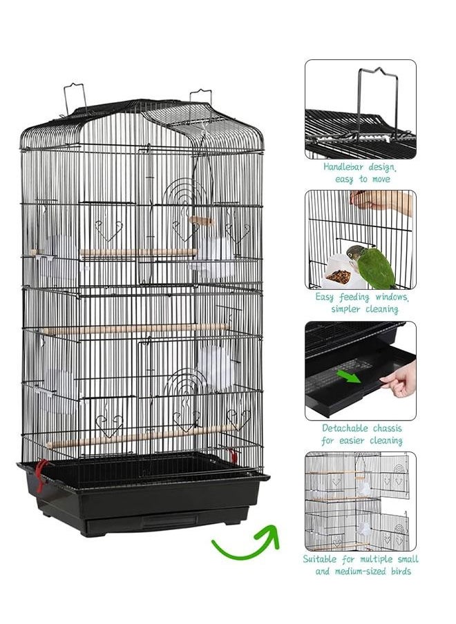 Large Bird Cage Parakeet Cage Metal Bird House with Feeding Cup - pzsku/Z0151C0A971138A7DA846Z/45/_/1683358413/4c14fab0-e411-4bc8-a12d-7deadca84984