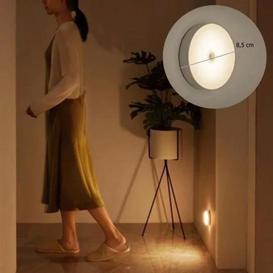 Lisinya Motion Sensor USB Rechargeable Spot Lamp Magnet and Adhesive Daylight Color LED