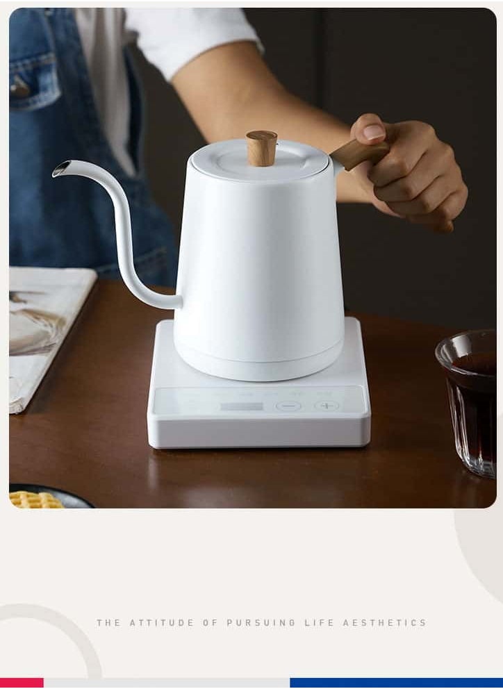 Aideli Electric Gooseneck Kettle 1000W Ultra Fast Boiling Water Kettle 100% Stainless Steel for Pour-over Coffee & Tea Leak-Proof Design Boil-Dry Protection 0.8L  - Image 2