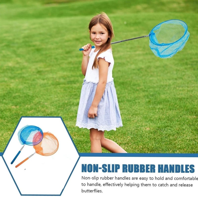 VAYINATO شبكة قابلة للتمديد من الفولاذ المقاوم للصدأ (37 سم إلى 85 سم) مناسبة لشبكات صيد الفراشات رائعة لاصطياد الحشرات أدوات خارجية مثالية (قد يختلف اللون - عبوة من 1) من بيتزلايف وورلد - Image 3