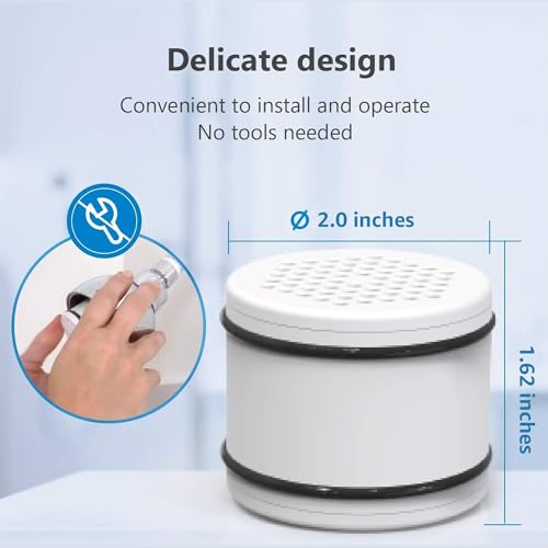 Waterspecialist WHR-140 Shower Filter Replacement Cartridge for Culligan® WHR-140, WSH-C125, ISH-100, HSH-C135, Shower Head Water Filter, with Advanced KDF Filtration Material, Pack of 2 - Image 4