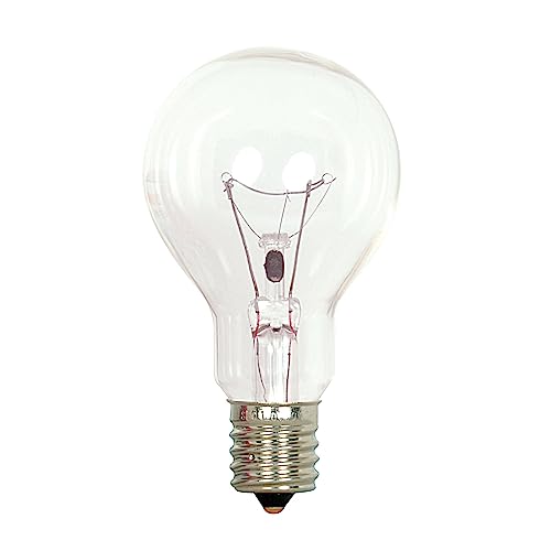 Satco S2744 120V Intermediate Base 40-Watt A15 Light Bulb, Clear , White - Image 2