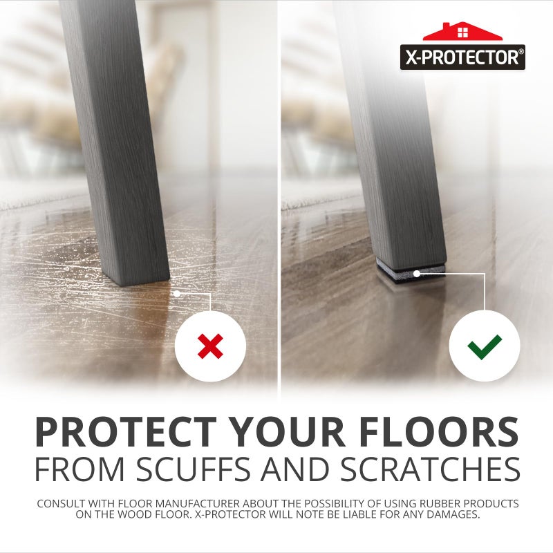 X-Protector Non Slip Furniture Pads X-PROTECTOR - 16 pcs 2" - Premium Furniture Grippers! Rubber Feet Hardwood Floor Protectors for Furniture Legs - Couch Stoppers - Keep Your Furniture in Place Forever! - Image 5