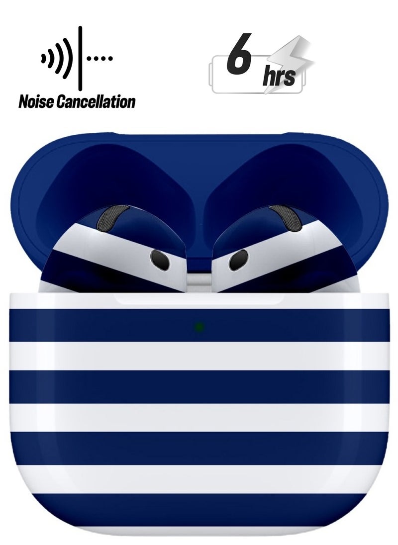 MERLIN CRAFT CUSTOMIZED APPLE AIRPODS 4 ANC BLUE WAVE
