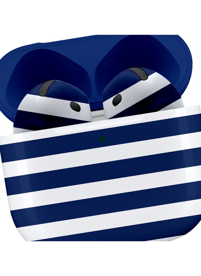 MERLIN CRAFT CUSTOMIZED APPLE AIRPODS 4 ANC BLUE WAVE