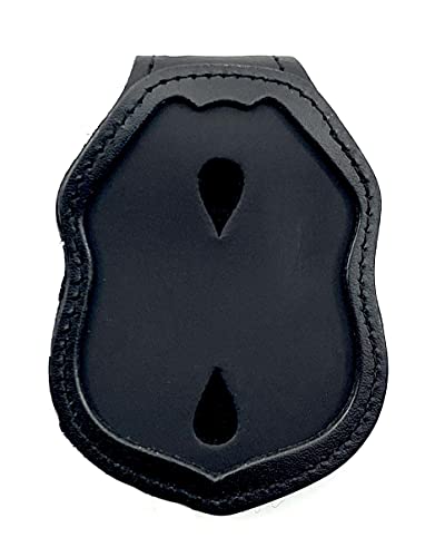Perfect Fit Shield Wallets Columbus Ohio Police CPD Clip On Leather Badge Holder with Neck Chain (Cut-Out # 238) - Image 1