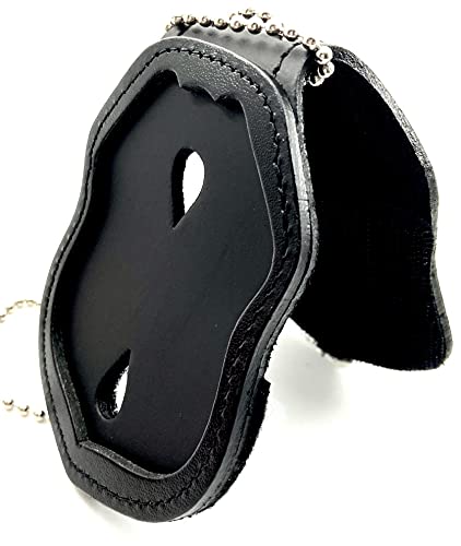 Perfect Fit Shield Wallets Columbus Ohio Police CPD Clip On Leather Badge Holder with Neck Chain (Cut-Out # 238) - Image 4