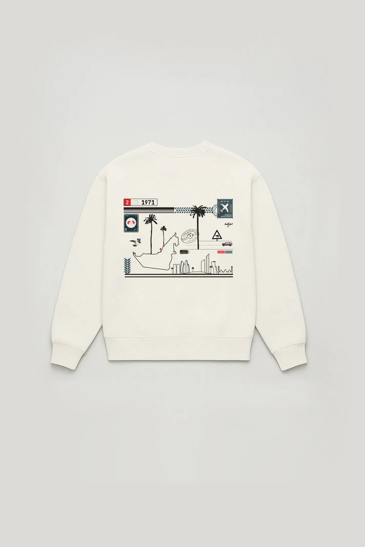 Terribly Real MINI ABU DHABI Verified Off-White Sweatshirt