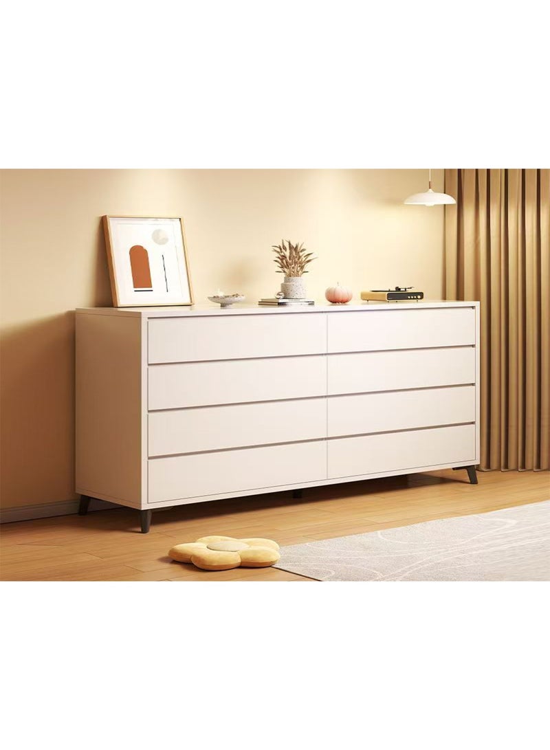 CityRiya-Long Chest of Drawers, Wood Tower Chest, White 138cm Drawers Dresser for Bedroom, Storage Cabinet, Modern Nesting Table, Storage Drawers Organizer for Hallway, Entryway, Closet, Living Room (DG010) - Image 5