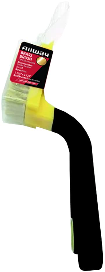 ALLWAY BB2 Soft-Grip Wide Brass Stripper Brush - Image 2