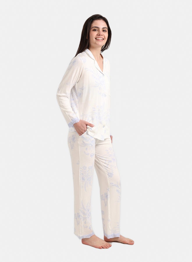 Carina Floral Print Pyjama Set - Image 5