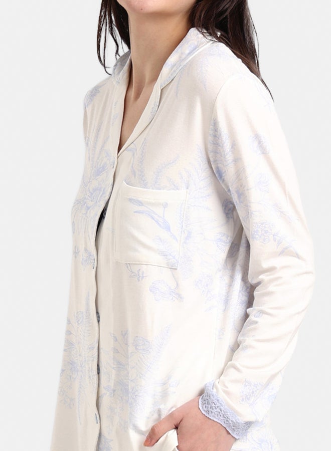 Carina Floral Print Pyjama Set - Image 4