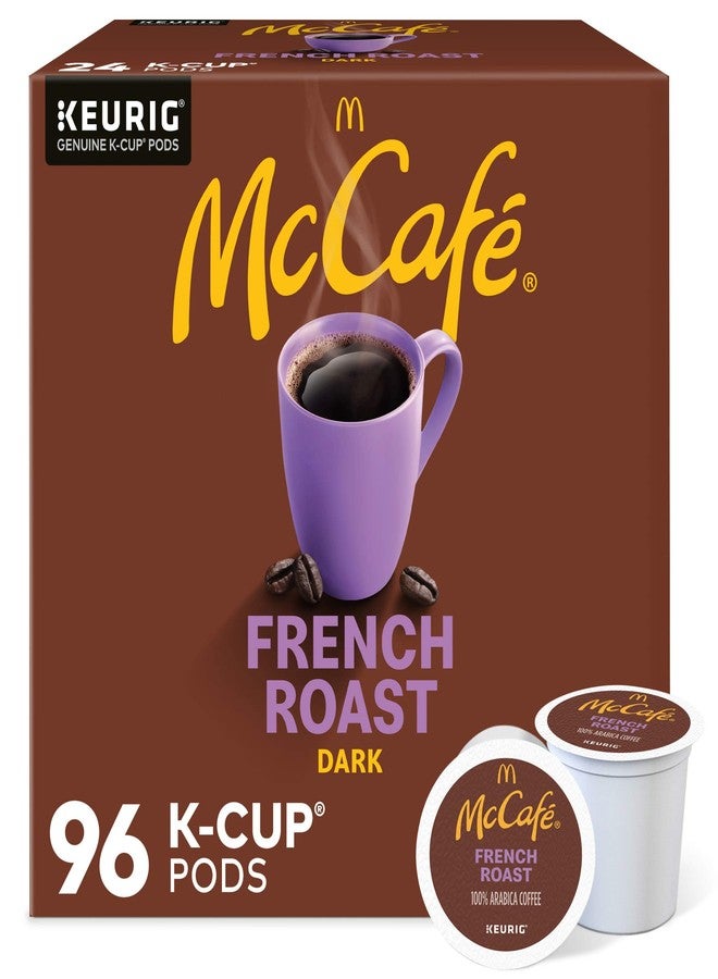 McCafe French Roast, Single Serve Coffee Keurig K-Cup Pods, Dark Roast, 96 Count (4 Packs of 24) - Image 1