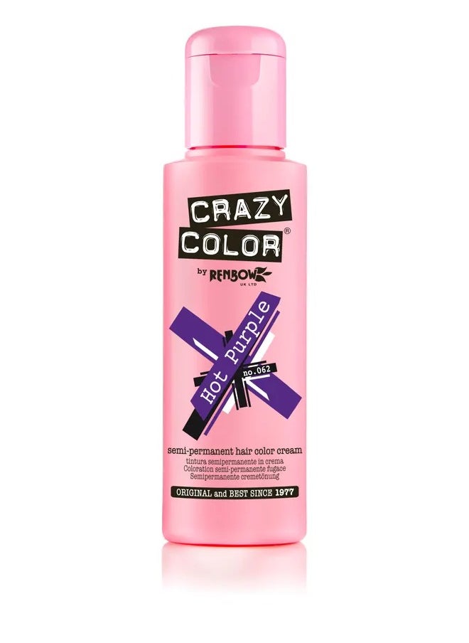 Crazy Color Crazy Color Cream Hot Purple No.62 - 100ml  - Image 1