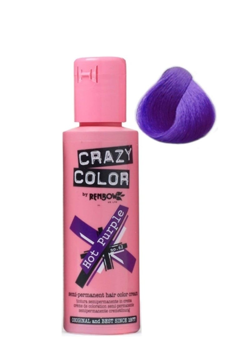 Crazy Color Crazy Color Cream Hot Purple No.62 - 100ml  - Image 4