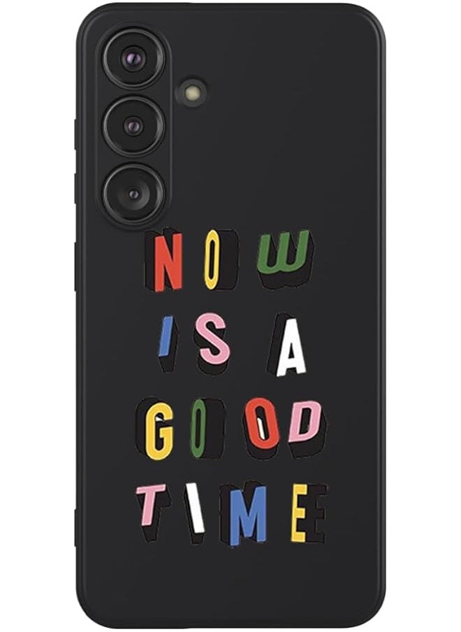 erorex Protective Slim Fit Case Liquid Silicone Cover With Full Body Protection Anti Scratch Shockproof Case For Samsung Galaxy S24 Black Good Time Multicolour Mcplssgs24Blka284  - Image 1