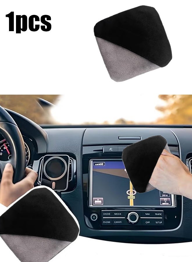 KANGLI Car Screen Cleaner, 3.7×3.7" Square Microfiber Auto Screen Cleaning Pad, Foldable Touch Screen Cleaner Cloth for Vehicle Dashboard LC - Image 1