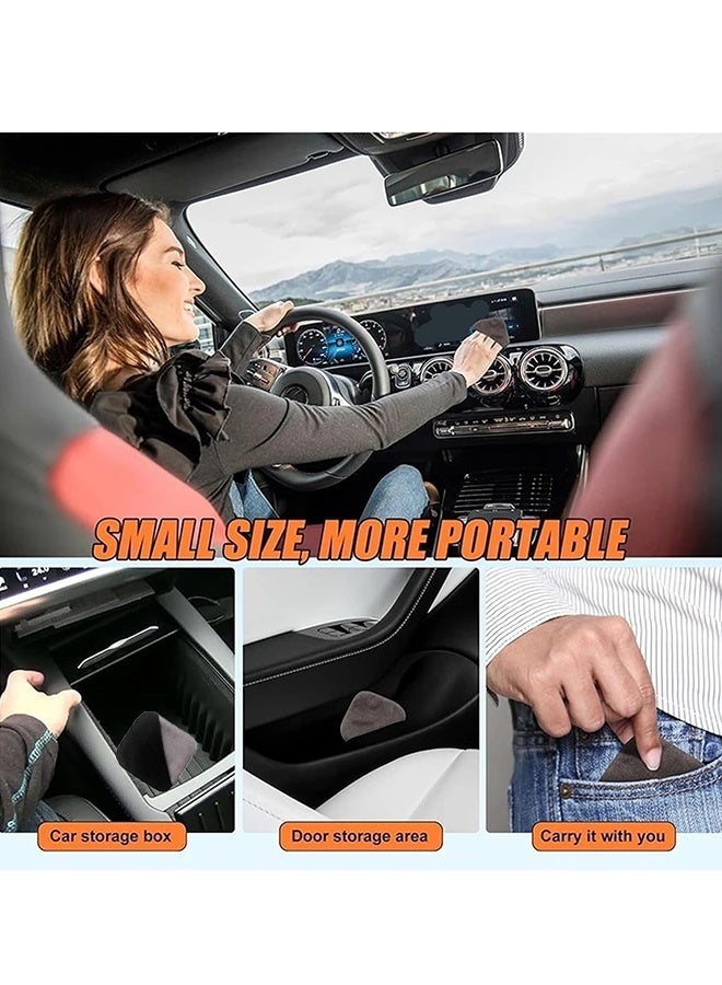 KANGLI Car Screen Cleaner, 3.7×3.7" Square Microfiber Auto Screen Cleaning Pad, Foldable Touch Screen Cleaner Cloth for Vehicle Dashboard LC - Image 2