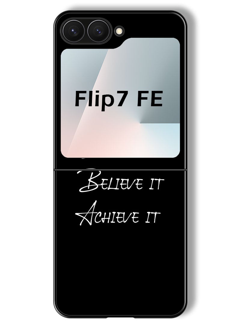 Theodor Case Compatible with Samsung Galaxy Z Flip 7 FE 6.7 Inch Protection Shockproof Bumper Cover Dream it - Image 1