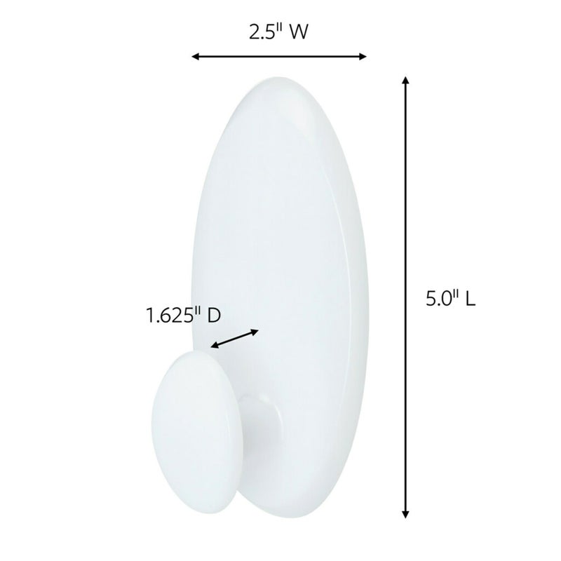 Command Clothes Hanger, Holds up to 7.5 lb, Sized for 3 Plastic Hangers or 7 Metal Hangers, 1 Wall Hook and 2 Strips, Extra Storage for Laundry Room, Bedroom and Closet - Image 2