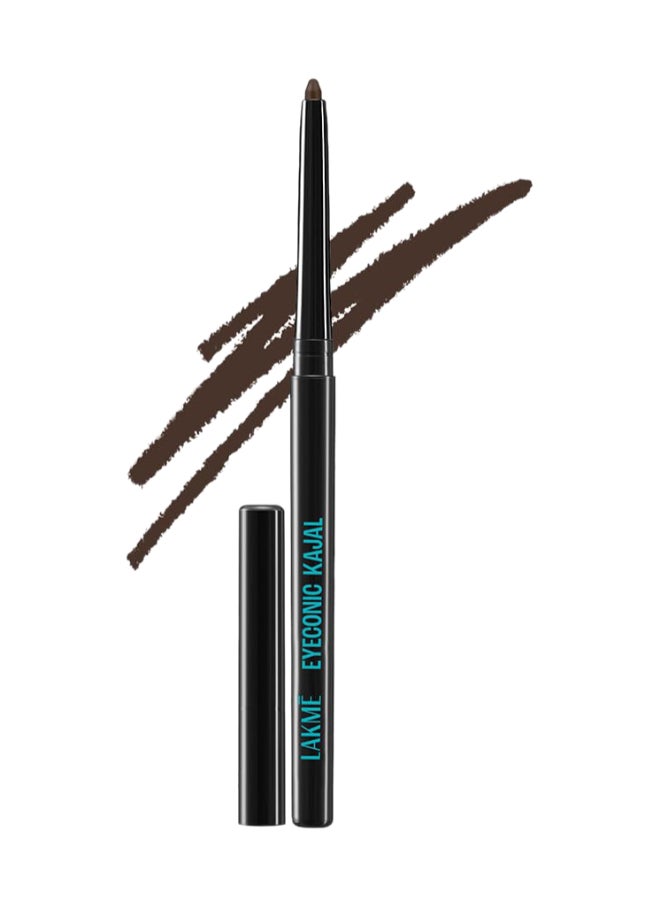 LAKME 9 to 5 Eyeconic Kajal, Classic Brown, 0.35G 