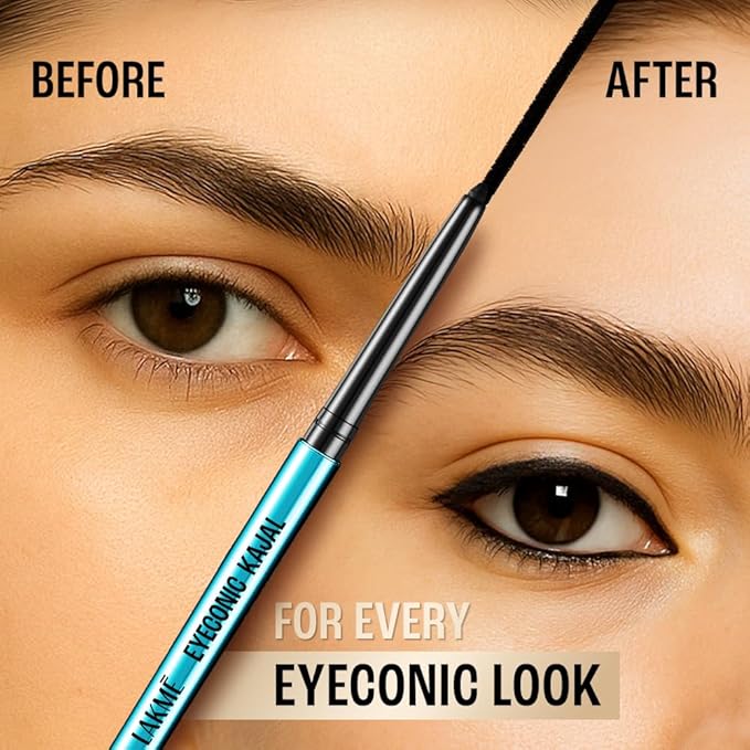 LAKME 9 to 5 Eyeconic Kajal, Classic Brown, 0.35G - Image 2