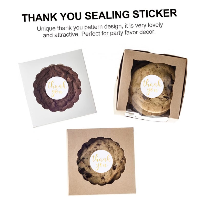 Bronzing Sealing Stickers Self-Adhesive Gift Wrapping Labels for Envelopes Roll Holidays - Image 3