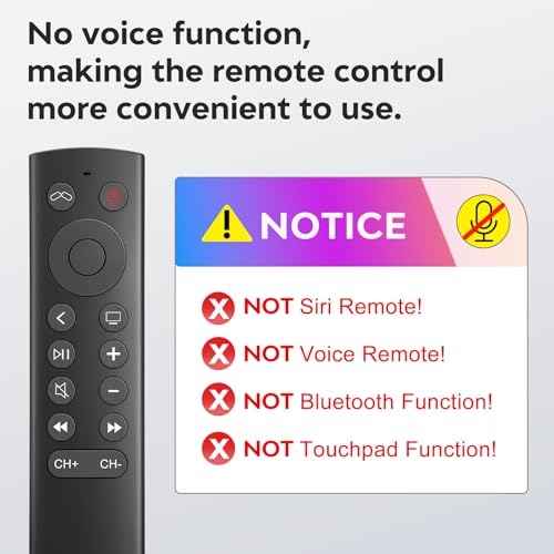 YOSUN Replacement Remote Control for Apple TV 4K/HD(NOT Siri & Voice Control) 1-Year Warranty - Image 4