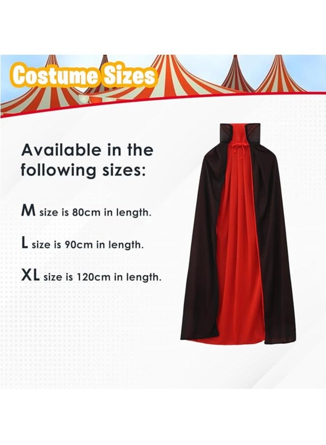 Home Smart Magician Cloak Stand Collar Cloak for Kid's Magician Role Play Costume Set with Hat and Wand for Party - Image 2