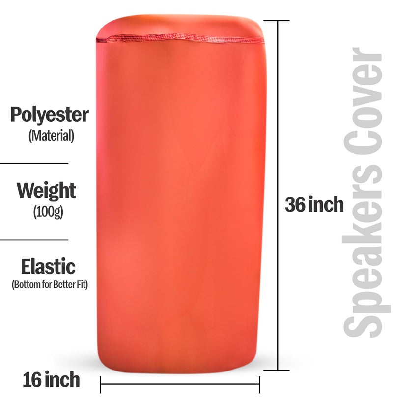 Autofact Premium Speaker Cover for JBL Party Box 710 Lightweight Orange Fabric with Dustproof & Scratch-Resistant, Durable & Easy to Carry (Large Size Speaker Only) - Image 3