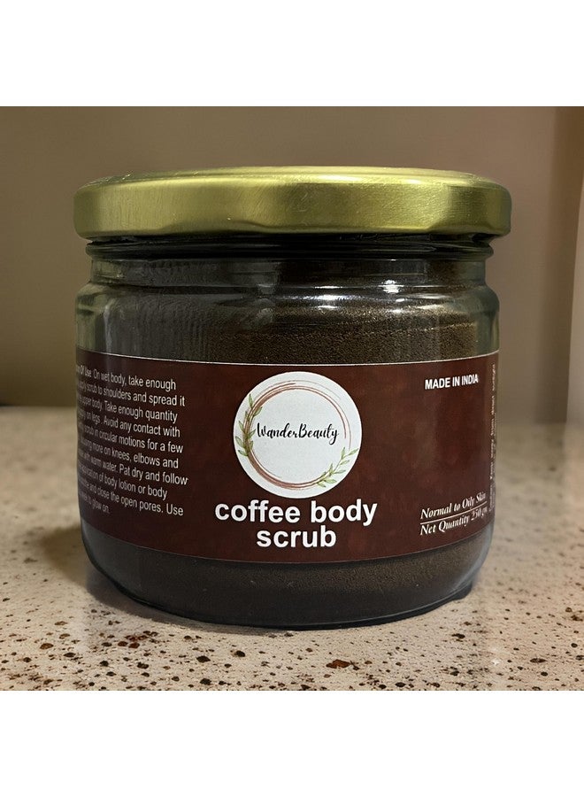 Wander Beauty Exfoliating Coffee Body Scrub For natural exfoliation || Rejuvenates your skin || Rich aroma and antioxidant benefits of coffee leave your skin glowing and smooth 250gm - Image 1